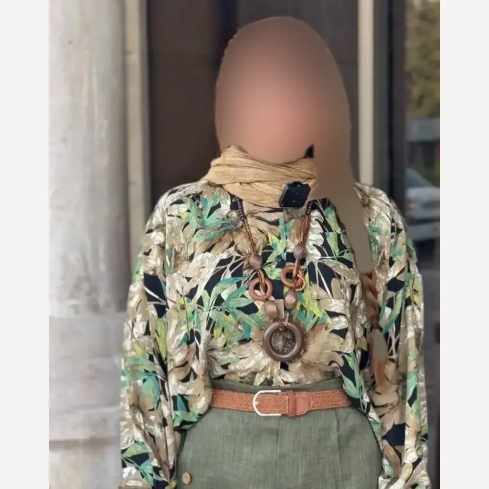 ست شومیز و شلوار زنانه مدل آیشیکو جنس بوگاتی و شانتون سایز 38 تا 48