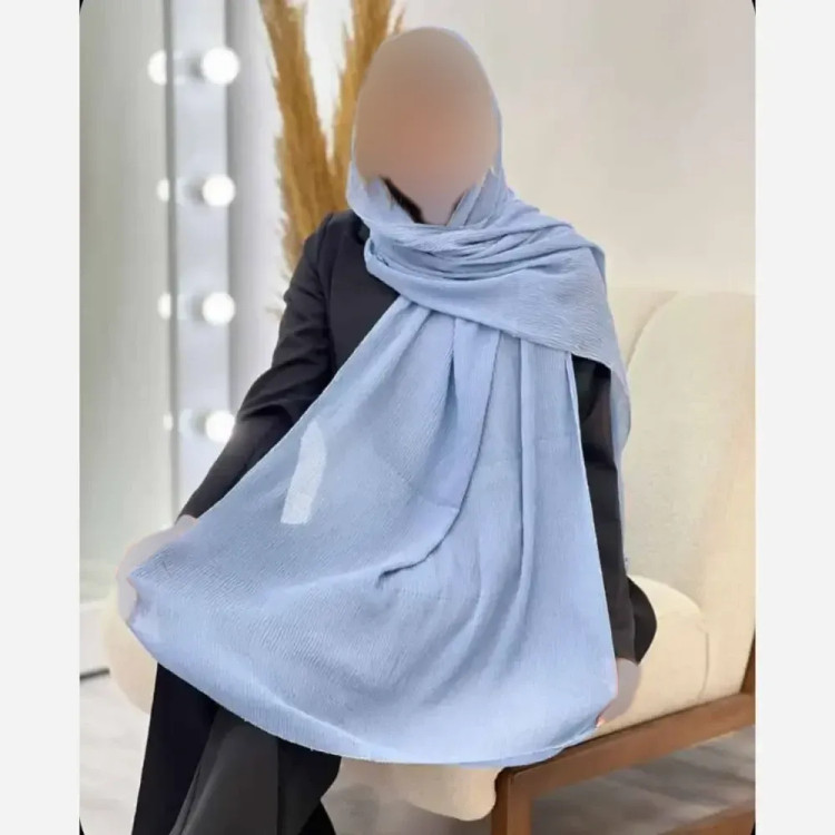 شال پلیسه لبه لمه دوزی قواره بزرگ زنانه و دخترانه