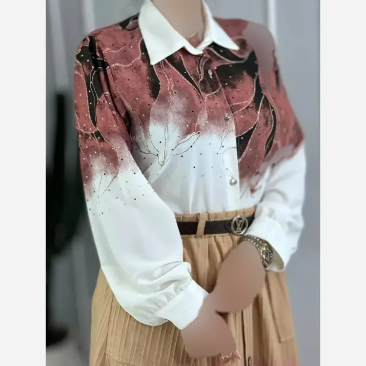 شومیز زنانه مجلسی مدل دریا جنس الیزه اعلا در رنگبندی متنوع