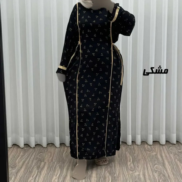 پیراهن ساحلی زنانه نخی گلریز فری سایز مناسب تا سایز 52 با کمر کشی