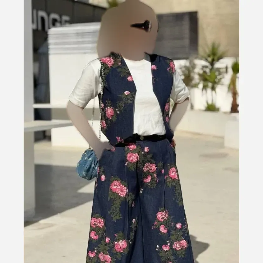 ست سه تیکه دیانا وست و شلوار لنین شومیز داکرون