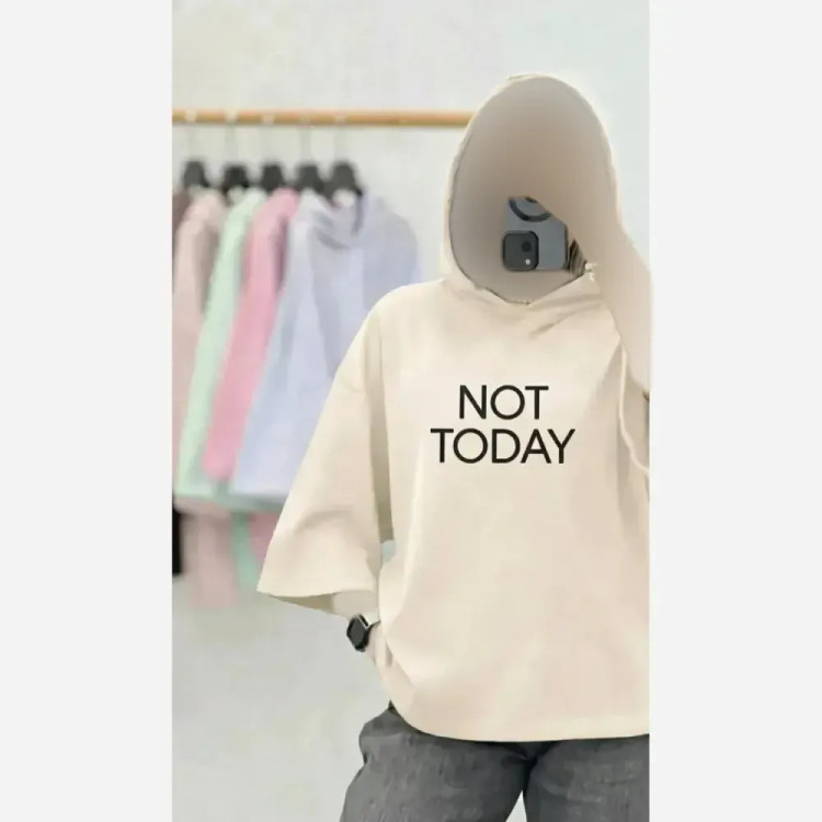 هودی کلاهدار Not سوپر پنبه فری سایز