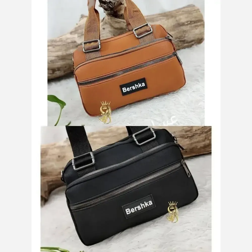 کیف دستی و دوشی چرم صنعتی زنانه مدل برشکا