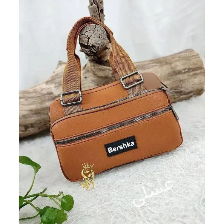 کیف دستی و دوشی چرم صنعتی زنانه مدل برشکا