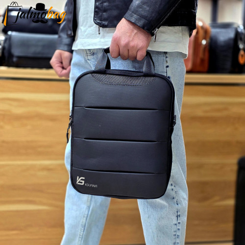 کیف دوشی دستی جادار ضد آب برزنت و اسکین سیلیکونی