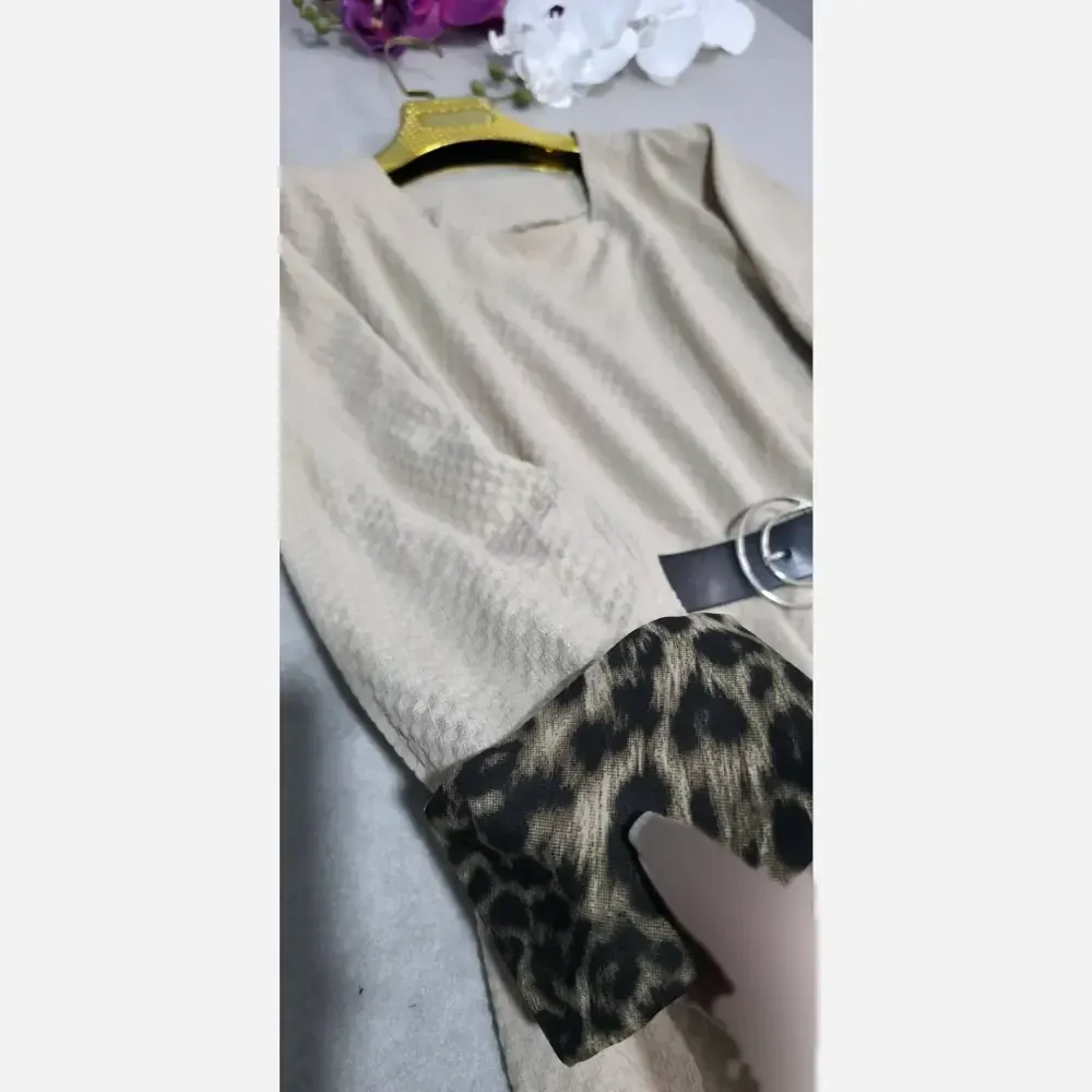 کفتان شکوفه جنس ینزی درجه یک فری سایز کمربنددار