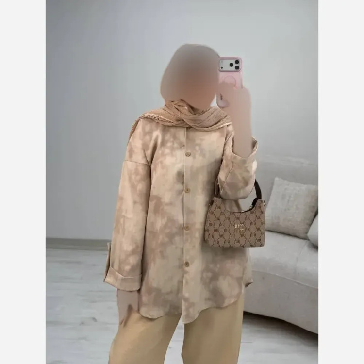 شومیز شلوار زنانه مدل روژان جنس شانتون سایز فری 38 تا 46