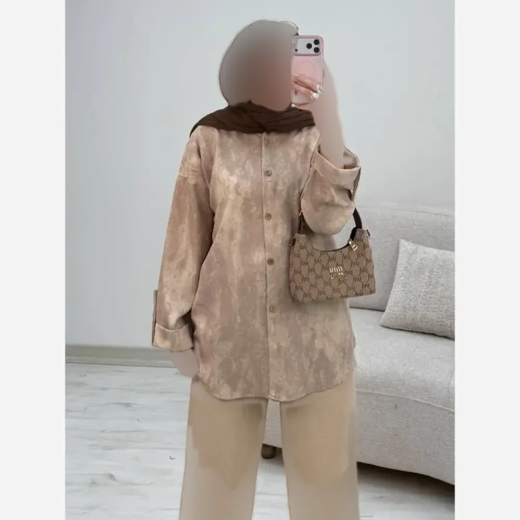 ست شومیز شلوار زنانه شانتون مدل شقایق فری سایز