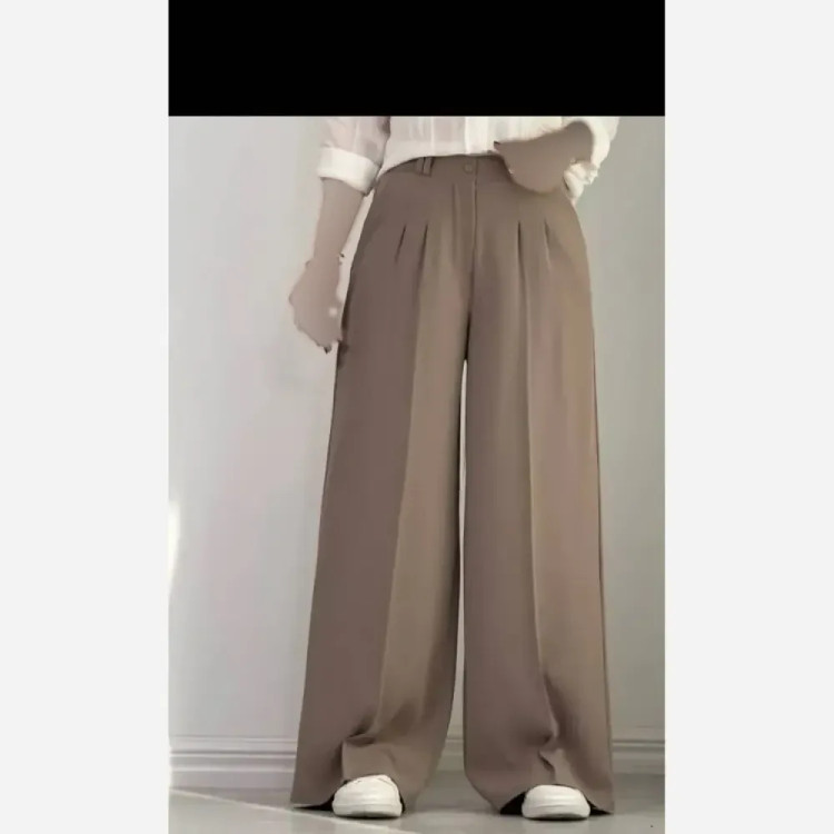 شلوار زنانه فول بگ ریزشی جنس مورگان درجه یک