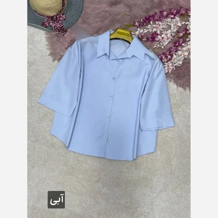 شومیز زنانه پاستیلی وانیا جنس پری خنک و سبک فری سایز