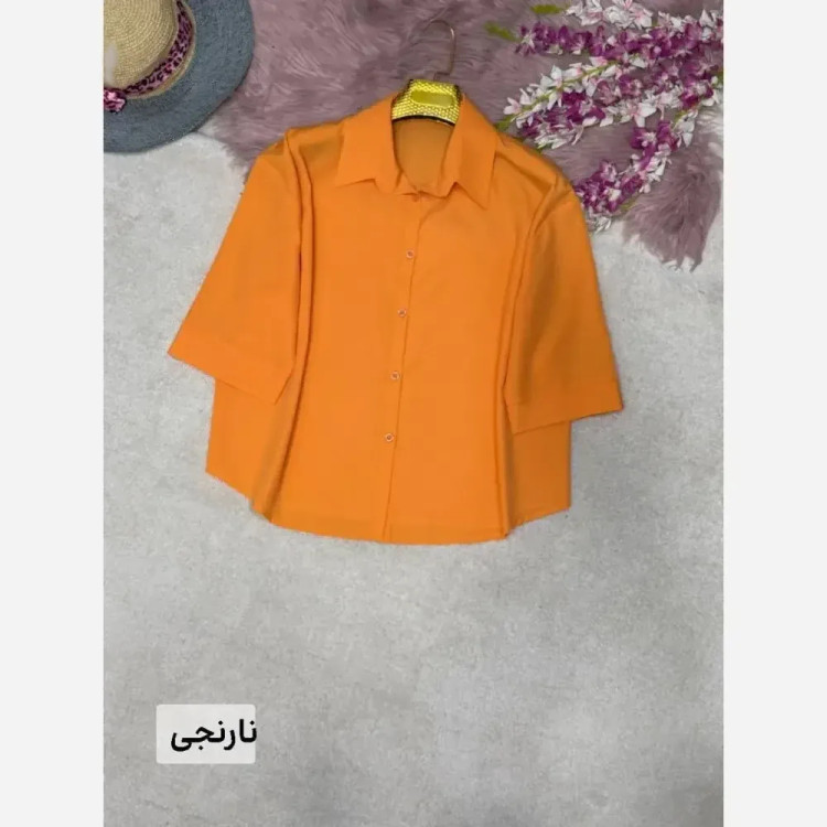شومیز زنانه پاستیلی وانیا جنس پری خنک و سبک فری سایز