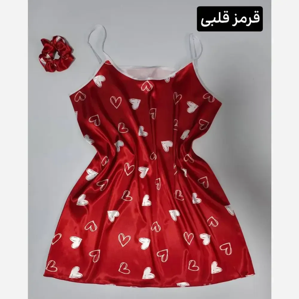 تاپ بلند زنانه ساتن الیکس درجه یک فری سایز طرح دار