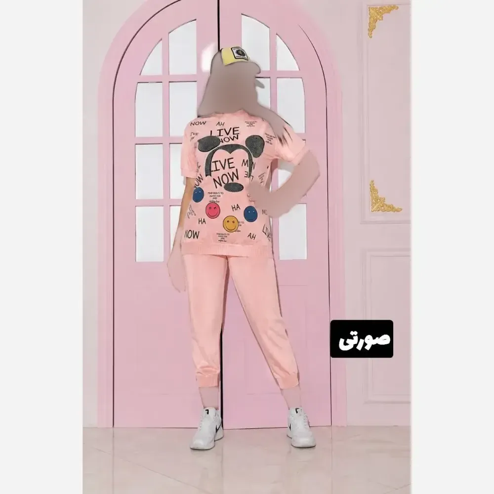 ست تیشرت شلوارک میکی موس سنگشور زنانه فری سایز