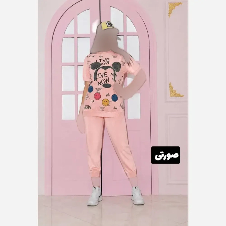 ست تیشرت شلوارک میکی موس سنگشور زنانه فری سایز
