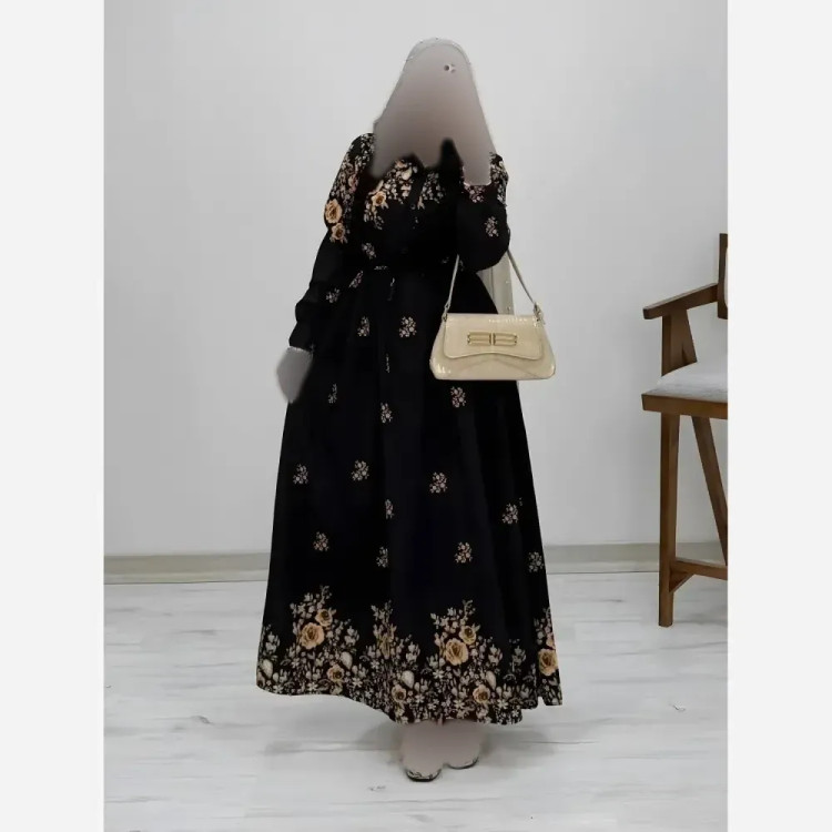 پیراهن ساحلی رز کرپ بوگاتی سایز فری 38 تا 46 زنانه