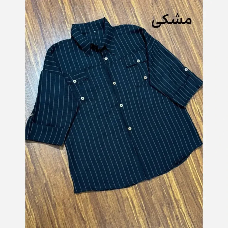 شومیز مانتویی دیپلمات شانتون اعلا فری سایز 38-48 رنگبندی متنوع