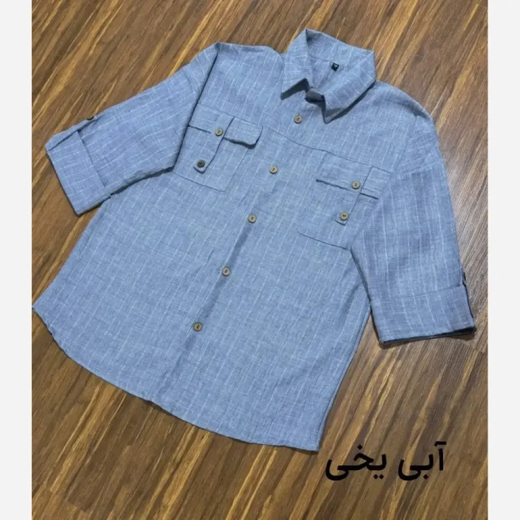 شومیز مانتویی دیپلمات شانتون اعلا فری سایز 38-48 رنگبندی متنوع