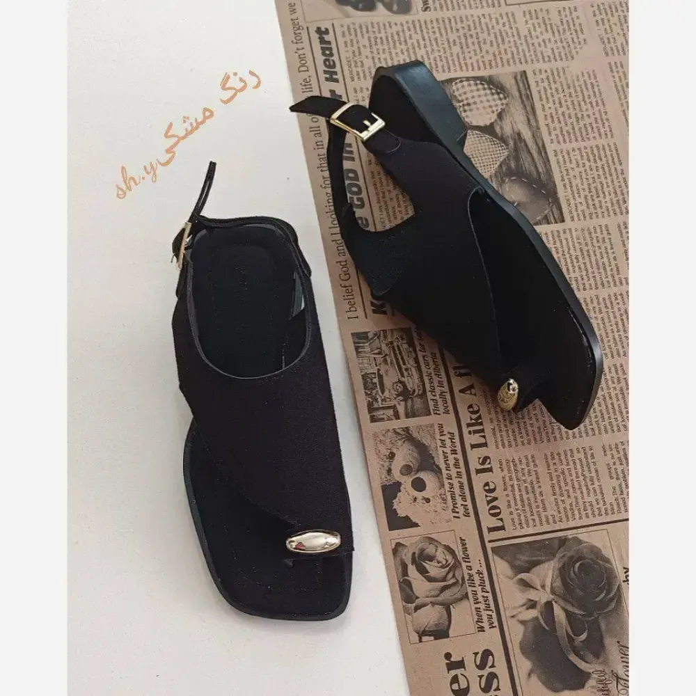 صندل انگشتی زنانه شیدا مدل بندی زیره پیو ژله ای سبک لژدار اشبالت درجه یک