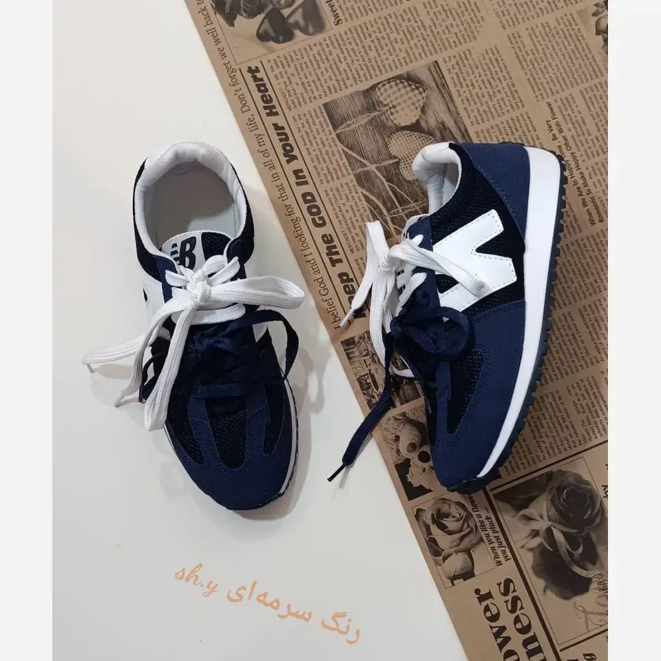 کفش نیوبالانس رنگین کمان کفی طبی زیره بتا پارچه ترک سایز 37 تا 40