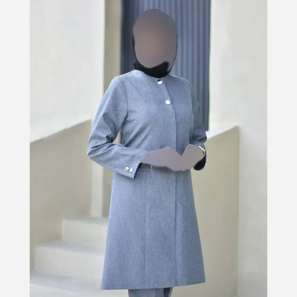 مانتو شلوار اداری ساغر جنس پرشیا با کیفیت رنگ بندی متنوع سایز بزرگ