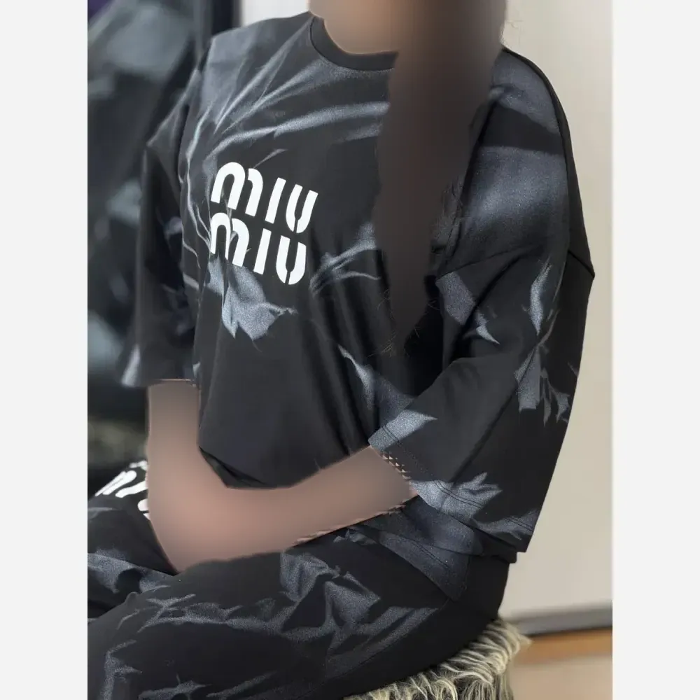 ست ماچا زنانه پنبه گلکسی مشکی فری سایز