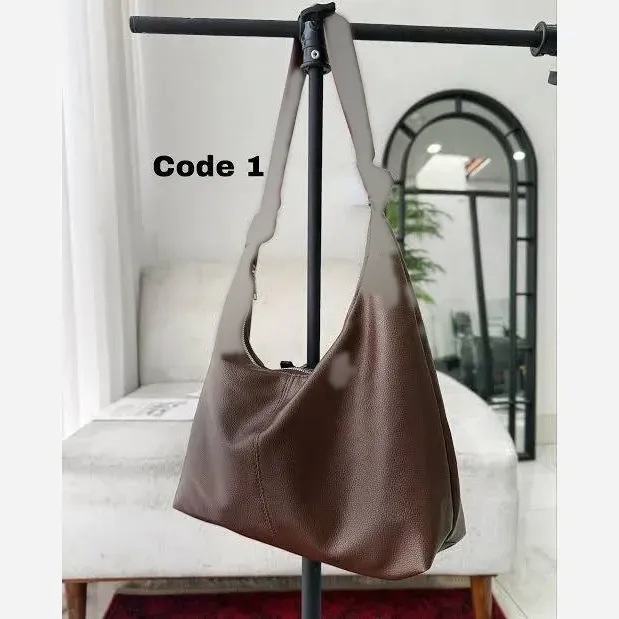 کیف چرمی بند گره ای زنانه مشکی موکا سایز آزاد