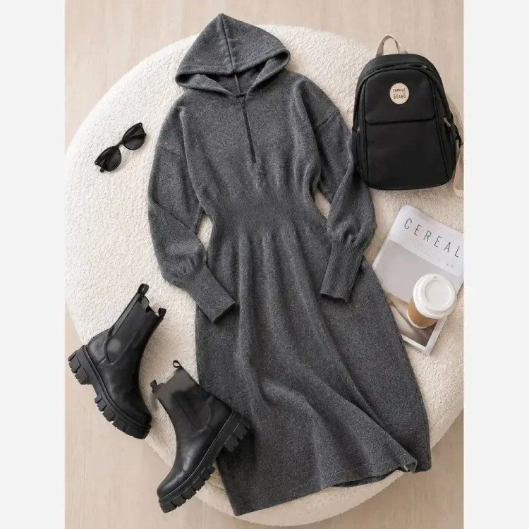 کفتان ساعت شنی بافت باکیفیت فری سایز 38 تا 48 در رنگ های مشکی، ذغالی، طوسی، موکا و سبز