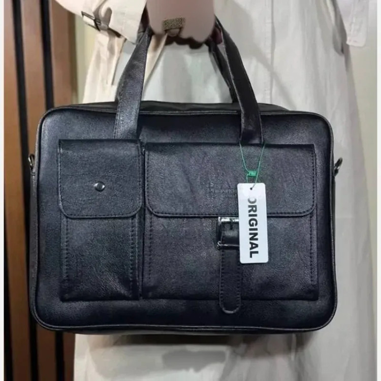 کیف اداری دانشجویی چرم سوگو رنگ مشکی