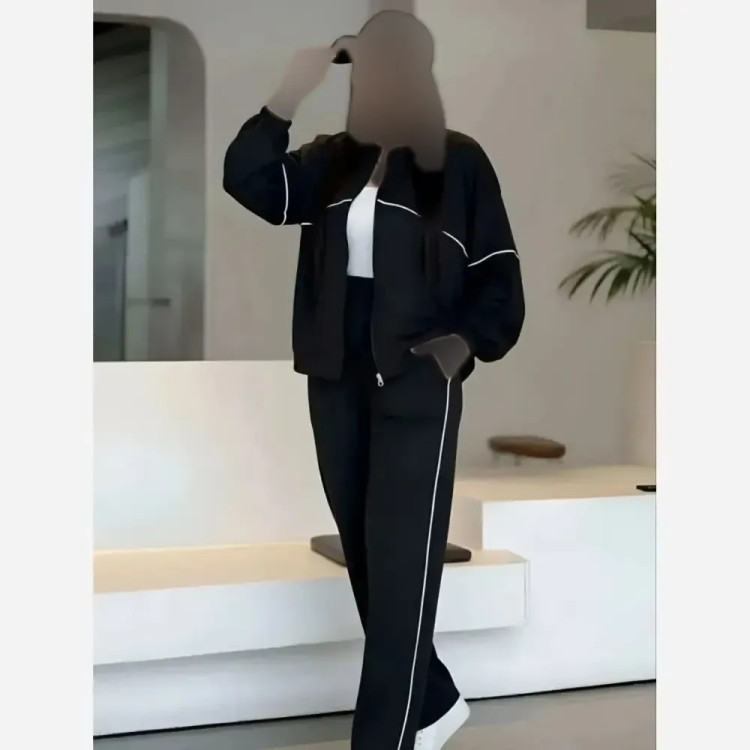 ست سوییشرت و شلوار زنانه نانسی جنس مازراتی درجه یک فری سایز