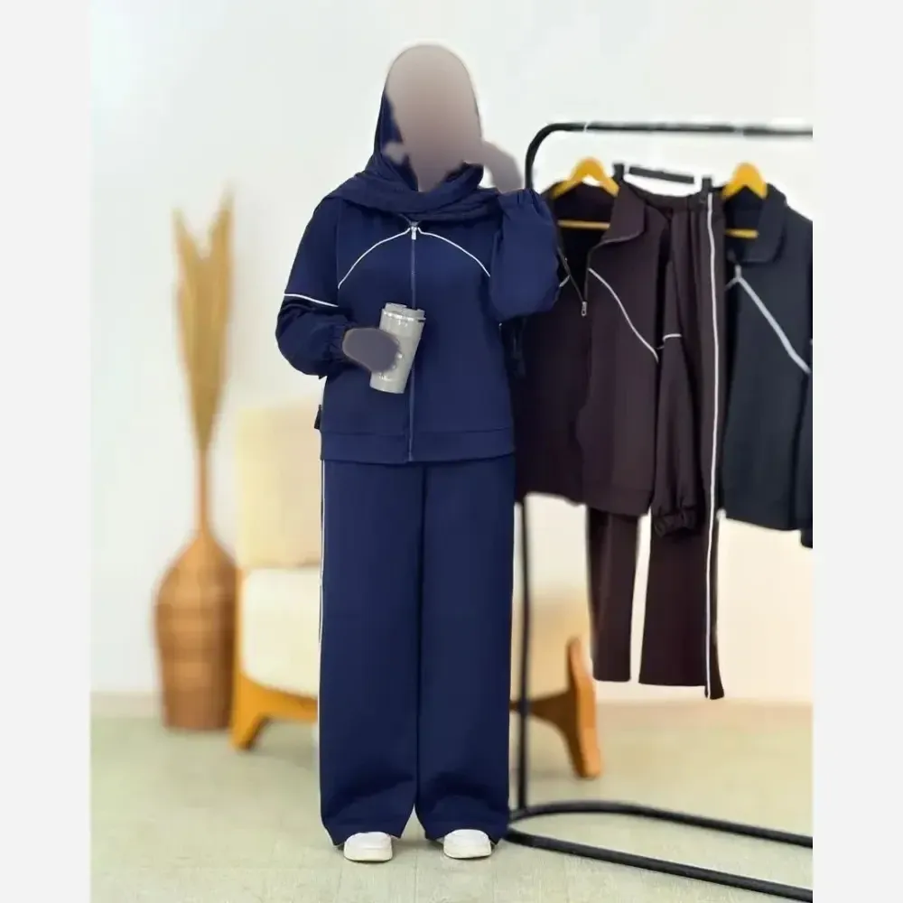 ست سوییشرت و شلوار زنانه نانسی جنس مازراتی درجه یک فری سایز