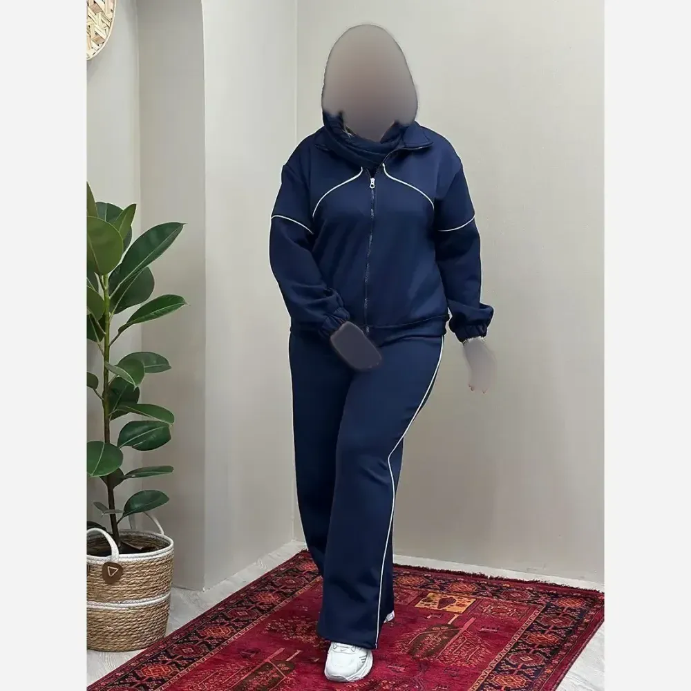 ست سوییشرت و شلوار زنانه نانسی جنس مازراتی درجه یک فری سایز