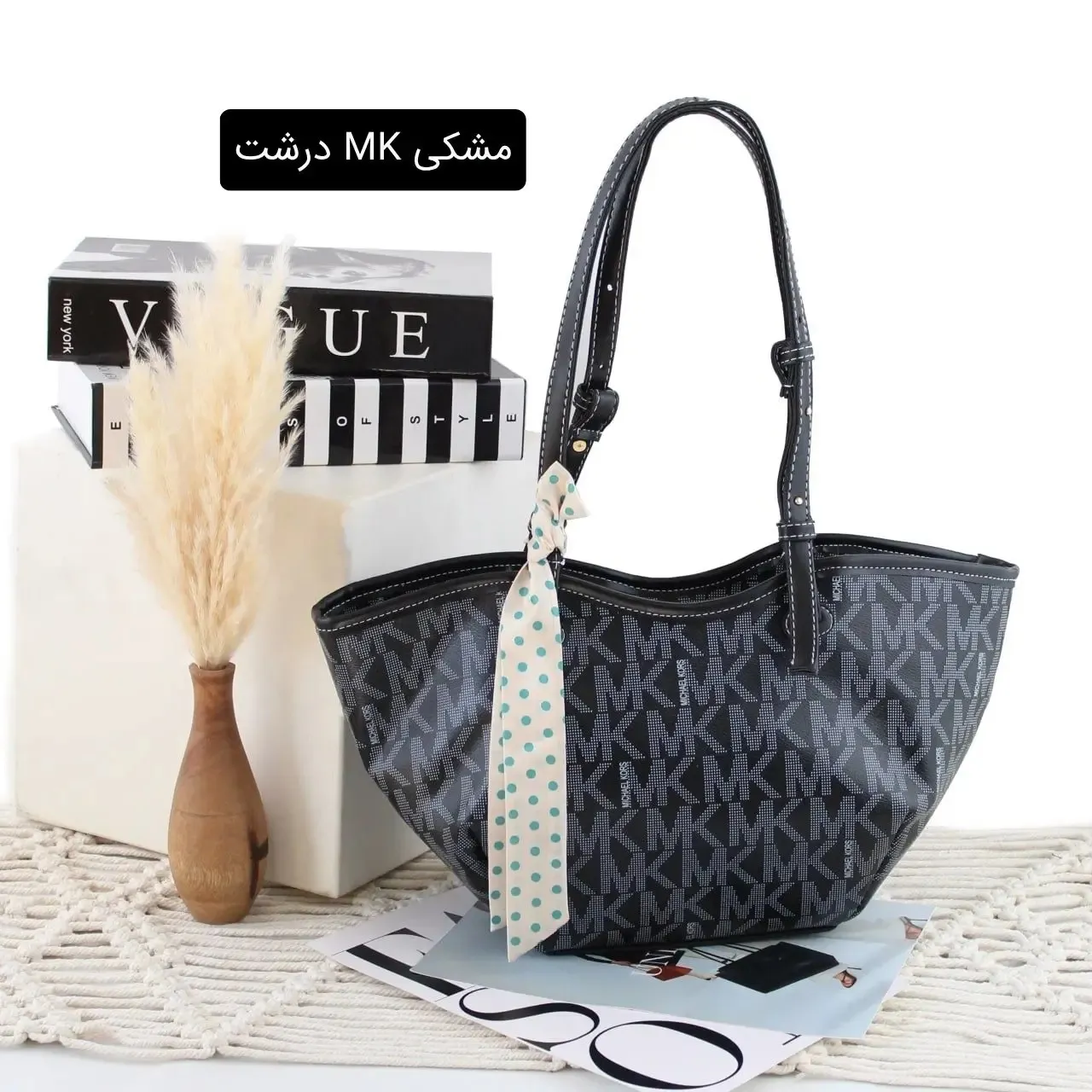 کیف زنانه چرم مصنوعی رسمی و روزمره با بند بلند