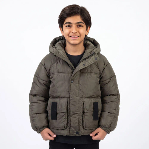 کاپشن باکسی پسرانه رنگ عدسی