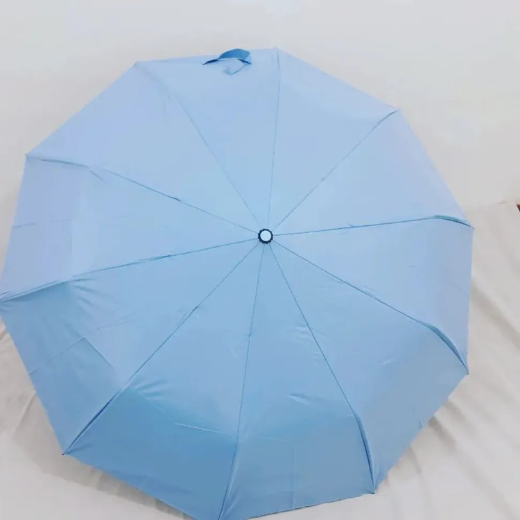 چتر طوفان فول اتوماتیک 10 فنر دورویه ضدباد برزنت نانو دسته استیل آینه ای