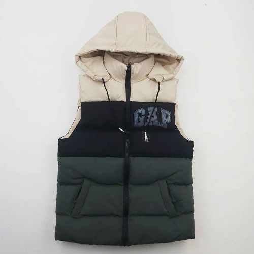 پافر پسرانه GAP طوسی شمعی سه رنگ جیبدار