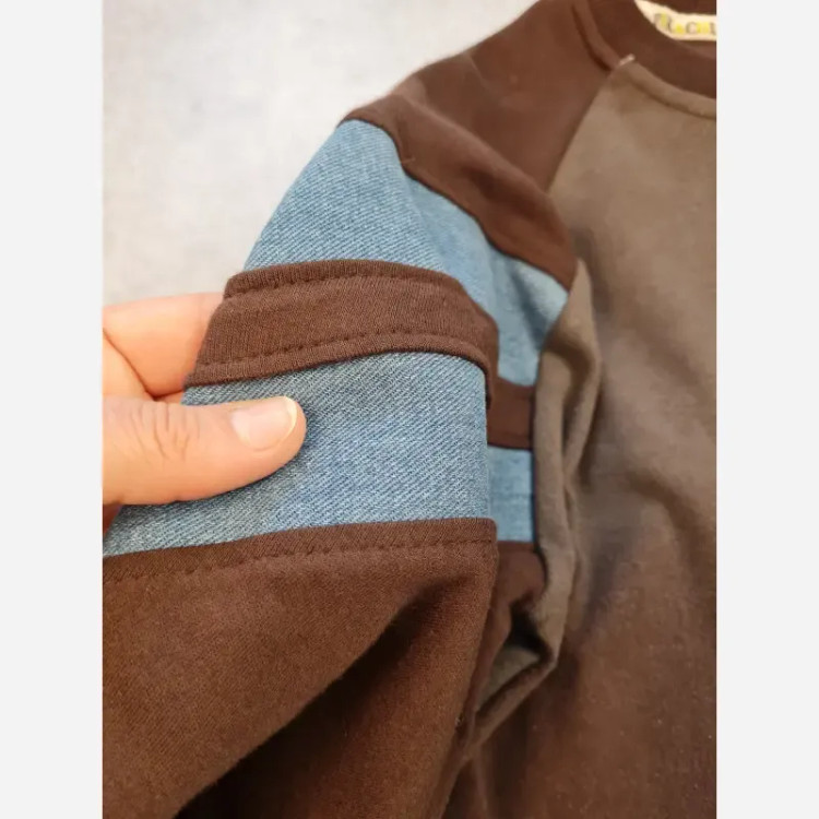 ست پاییزه بچگانه بلوز دورس و شلوار جین بگ سایز 50 تا 65
