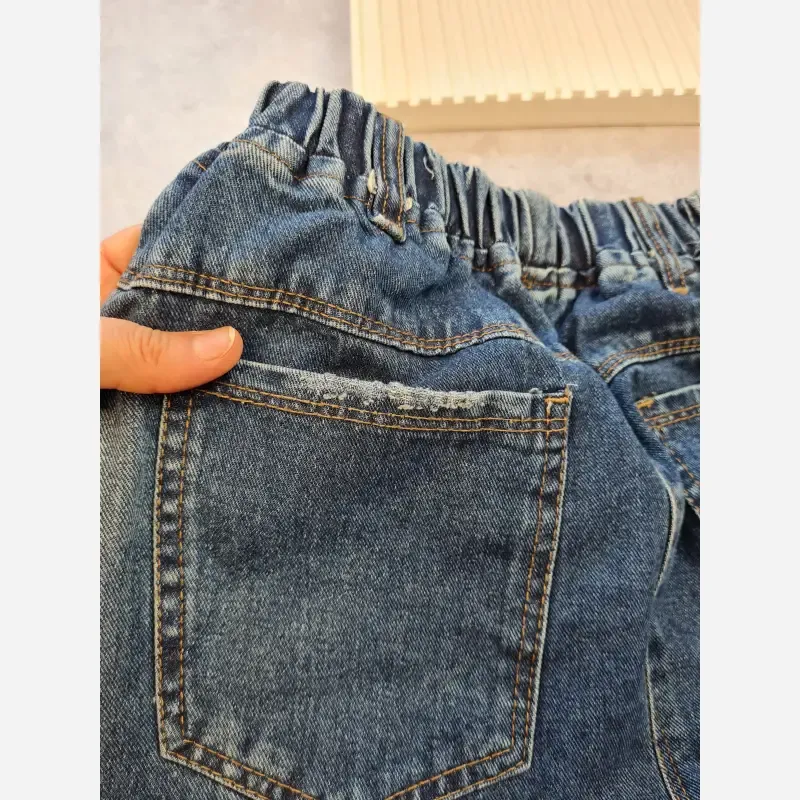 ست پاییزه بچگانه بلوز دورس و شلوار جین بگ سایز 50 تا 65
