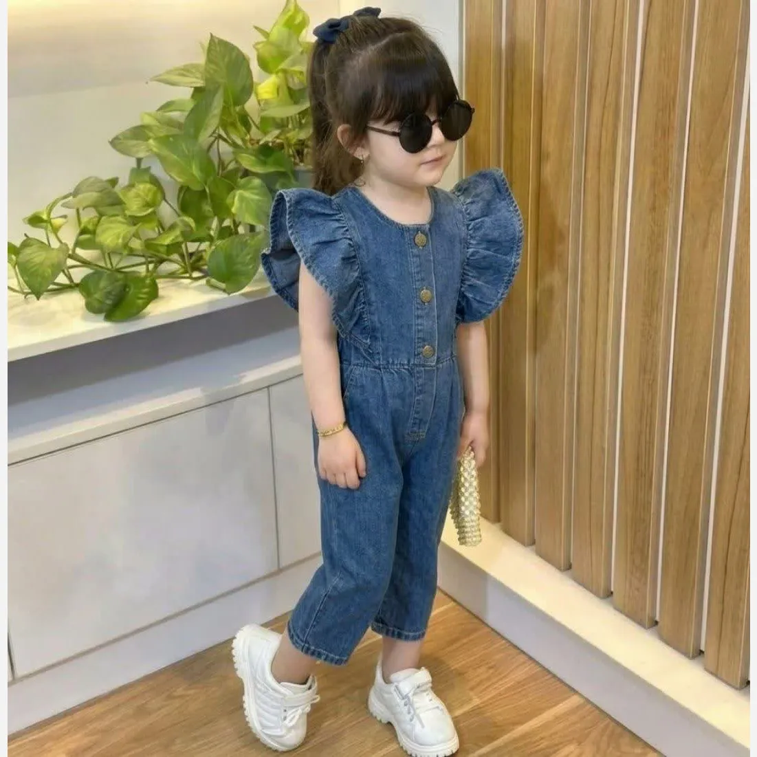 بیلر جین دخترانه سنگشور آنزیم شور مناسب 5 تا 7 سال