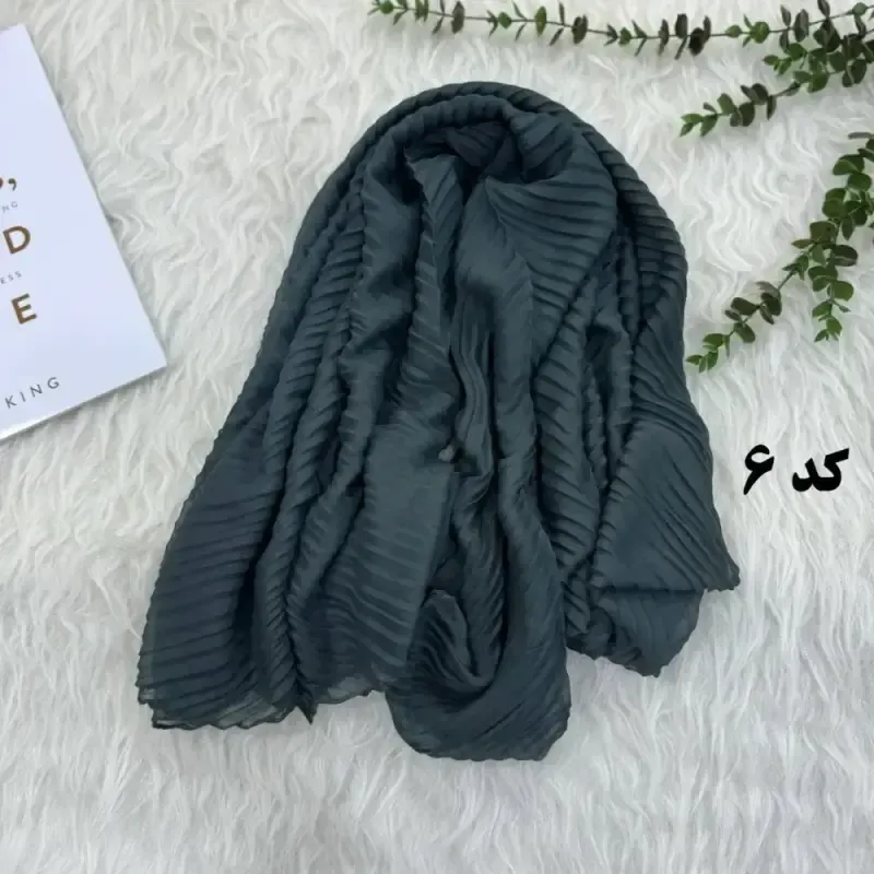 شال پلیسه ساده سوپرنخ