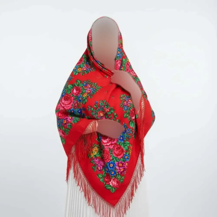 روسری ترکمن اصل پشمی ضخیم زنانه قواره بزرگ مناسب پاییز و زمستان