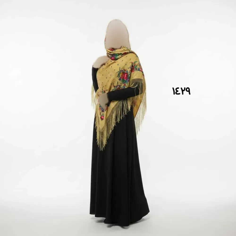 روسری ترکمن اصل پشمی ضخیم قواره بزرگ مناسب پاییز و زمستان