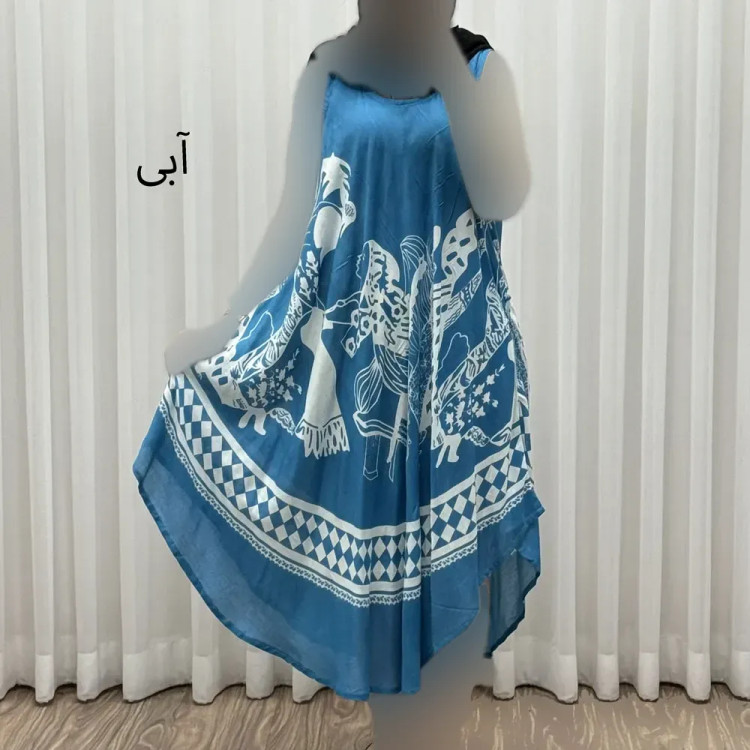 پیراهن لامبادا نخی فری سایز تا 54 وارداتی مدل مادر کد 1620 چهارفصل زنانه شیک و راحت