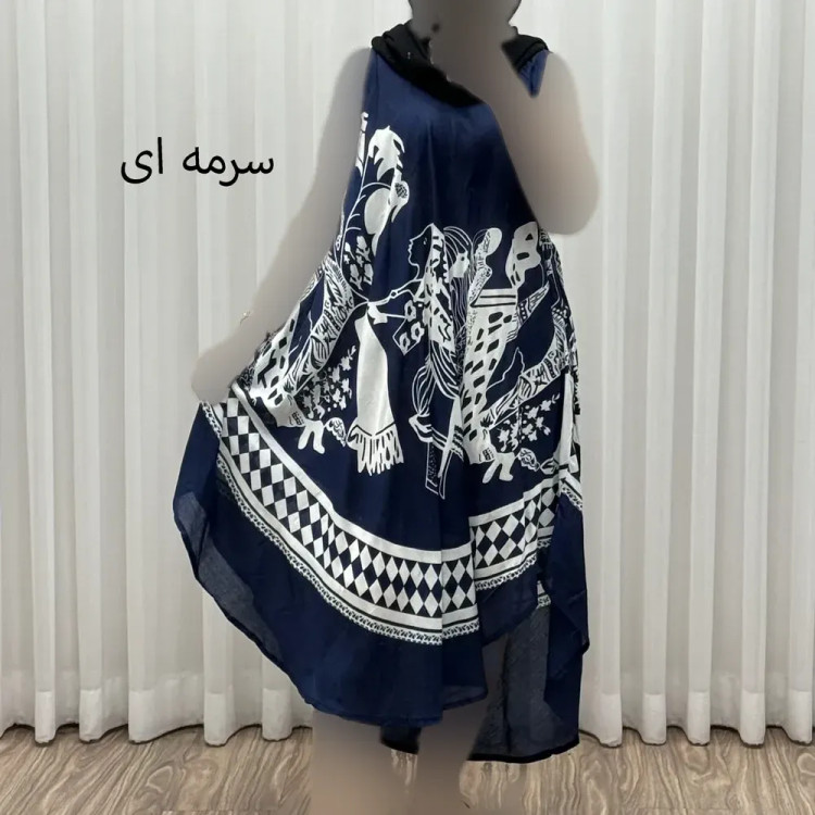 پیراهن لامبادا نخی فری سایز تا 54 وارداتی مدل مادر کد 1620 چهارفصل زنانه شیک و راحت