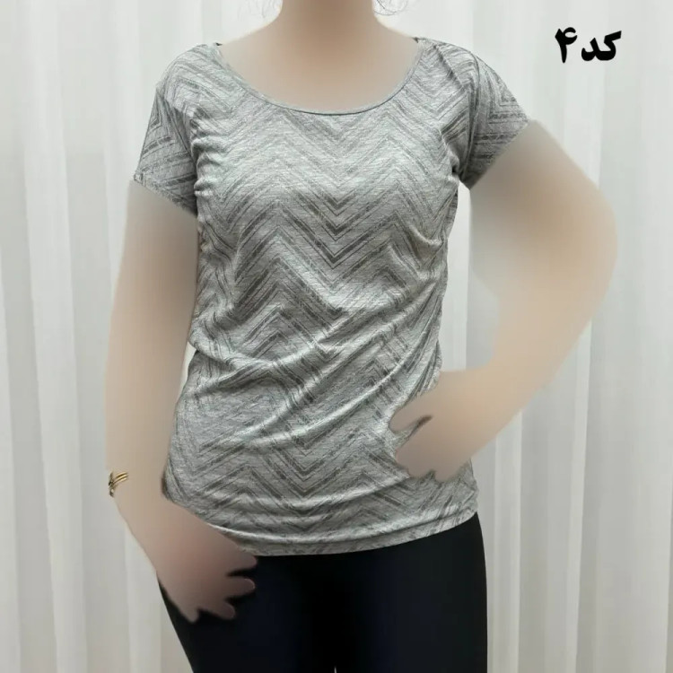 تیشرت نخ پنبه زنانه چهارفصل کد 1193 وارداتی تنخور راحت سایز بزرگ