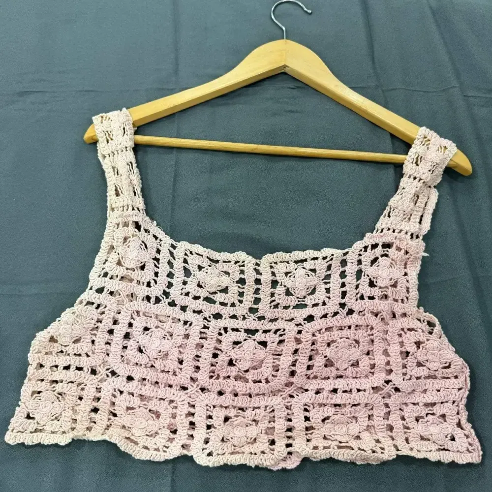 تاپ قلاب بافی فری سایز زنانه کد 1047 مناسب تا سایز 42 تن خور شیک
