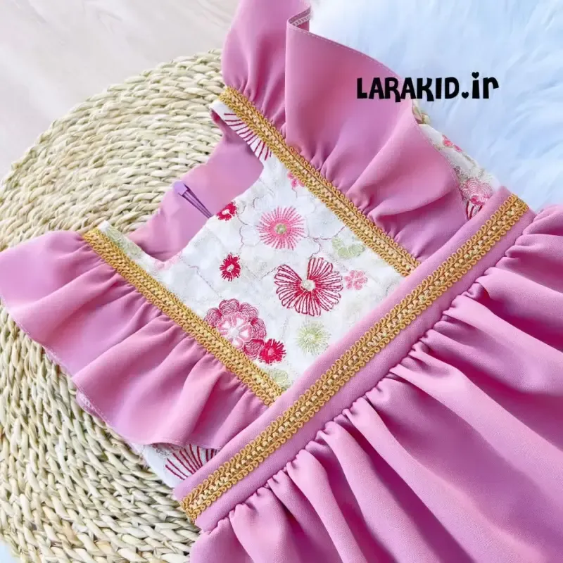 پیراهن دخترانه کرپ گرم بالا سایز 2