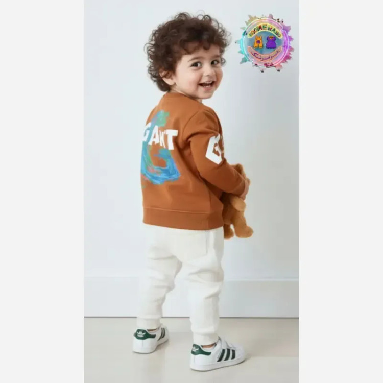بلوز پاییزه بچگانه دورس اسپرت مدل GANT فینگردار سایز 1 تا 20 سال