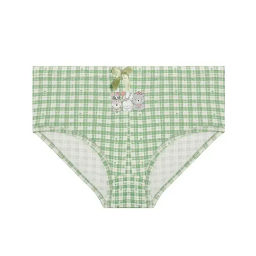شورت زنانه اسلیپ نخی چهارخونه طرح خرس خرگوش و گوزن سایز 2XL ساحل