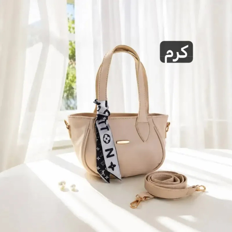 کیف زنانه چرم مصنوعی روزمره با بند بلند