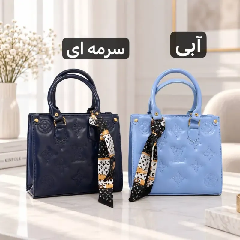 کیف دخترانه چرم مصنوعی روزمره و مجلسی ابعاد 24 در 21 سانتیمتر